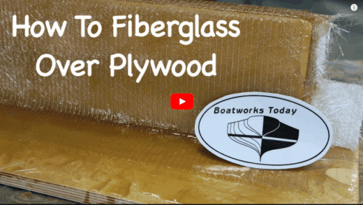 How to fiberglass over plywood.