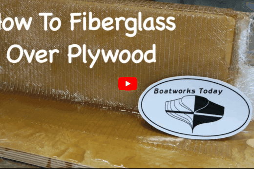 How to fiberglass over plywood.