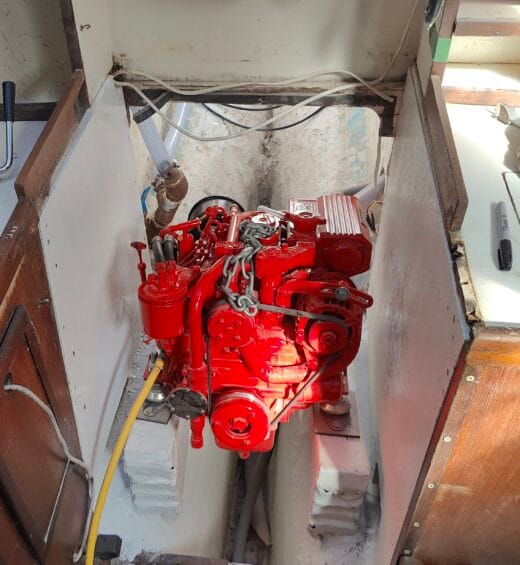 An installed engine