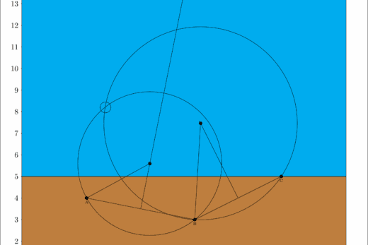 Application du théorême de l'angle inscrit.