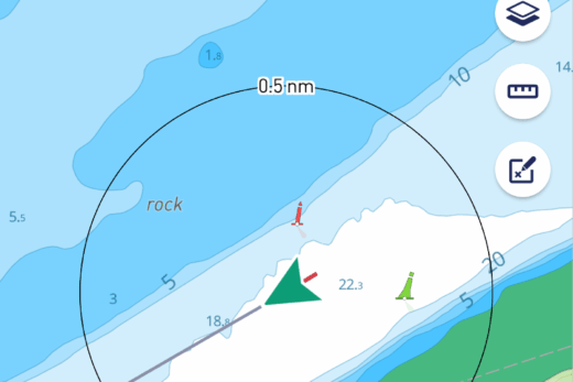 Navigation avec Savvy Navvy.
